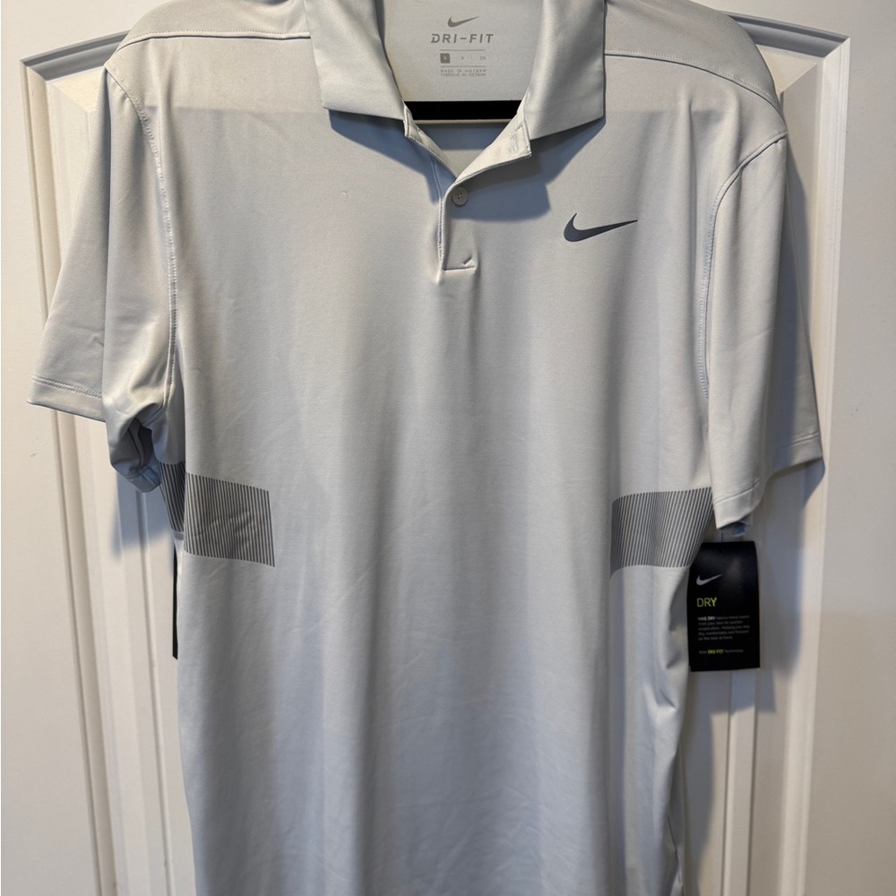 Nike Men's Gray Dri-FIT Polo Shirt